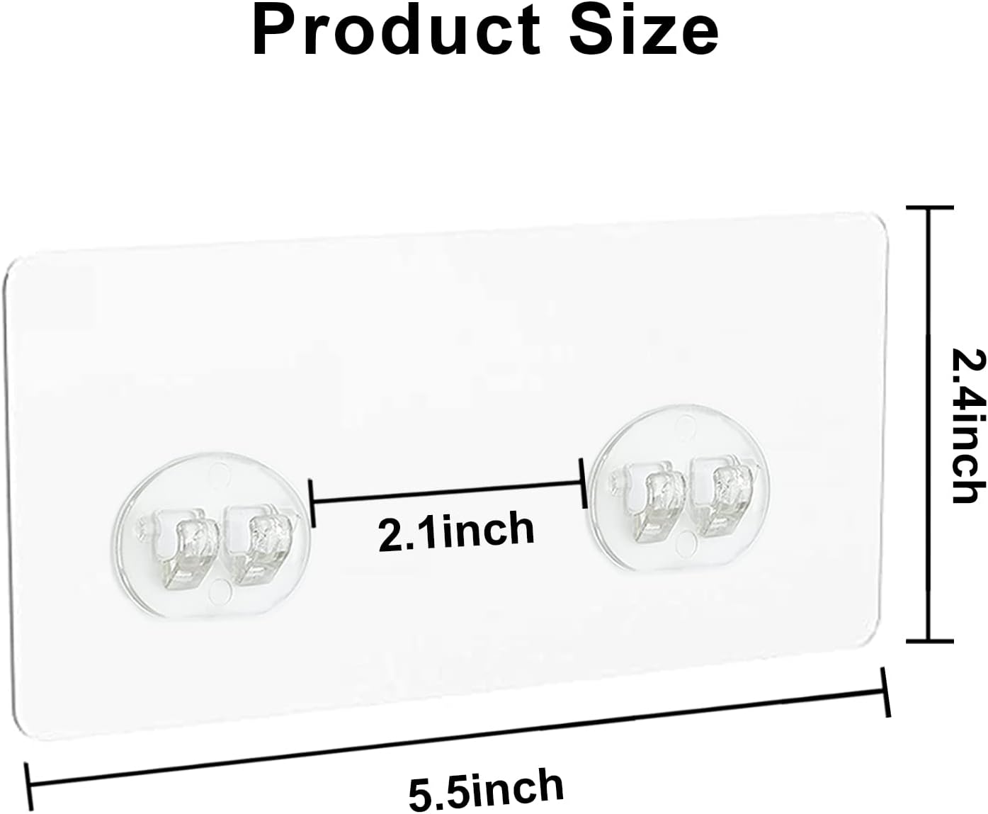Skiennix Shower Caddy Hooks - 4PCS Adhesive Replacement for Corner Bathroom Rack | Strong, No Drilling