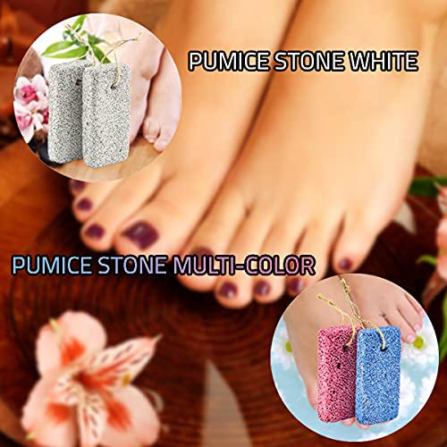 JAIRESTONE Pumice Stone Callus Remover & Foot Scrubber, Pack of 2 White