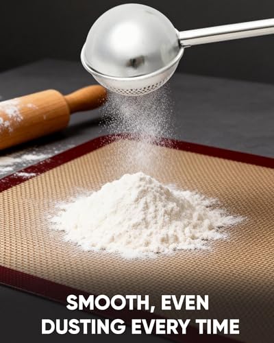 Vosturdy One-Handed Flour Duster - Stainless Steel Baking Tool