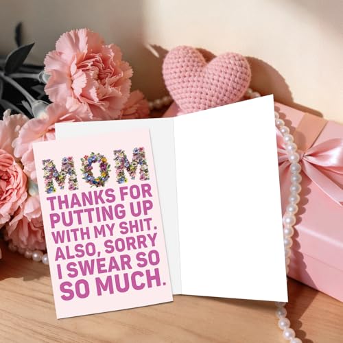 Funny Mother's Day Card - Rude Humor Birthday Card for Mom