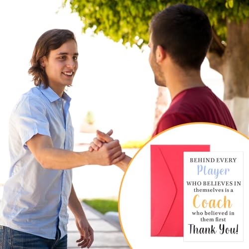 Thank You Coach Card with Envelope - Sports Appreciation Gift