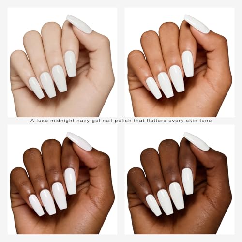 Beuxize 15ml Pure White Gel Nail Polish - French Manicure Soak Off UV LED Polish