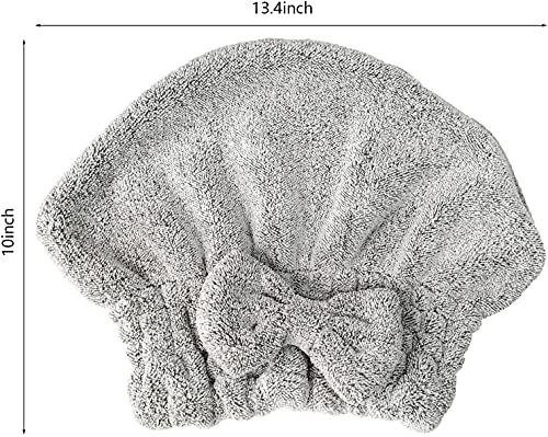 Microfiber Hair Towel Wrap Set for Curly & Thick Hair - 2 Pcs