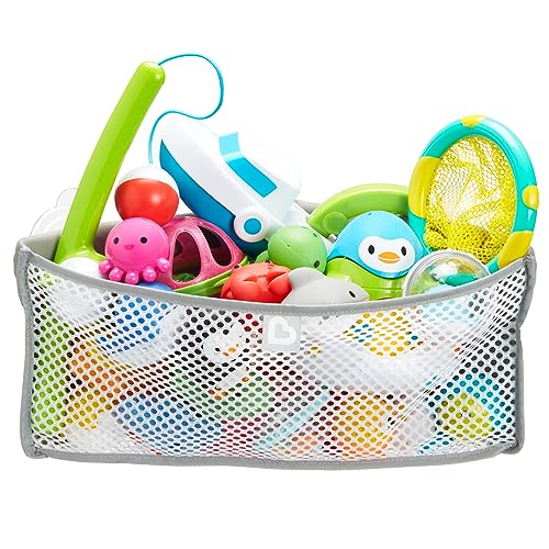 Munchkin High 'n Dry Corner Bath Toy Organizer - Grey, Toy Storage