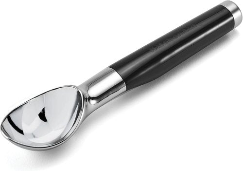 KitchenAid Ice Cream Scoop - Classic Design, 8.6 Inches, Sleek Black Finish