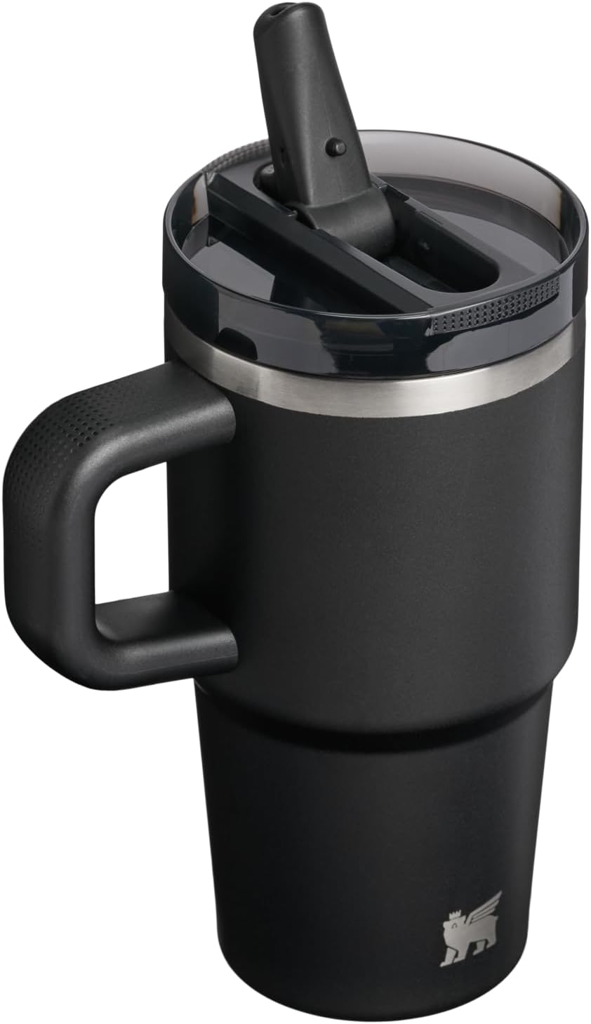 STANLEY Quencher ProTour 20 oz Tumbler - Leakproof Lid, Built-In Straw & Handle | Insulated Stainless Steel | BPA-Free | Black 2.0