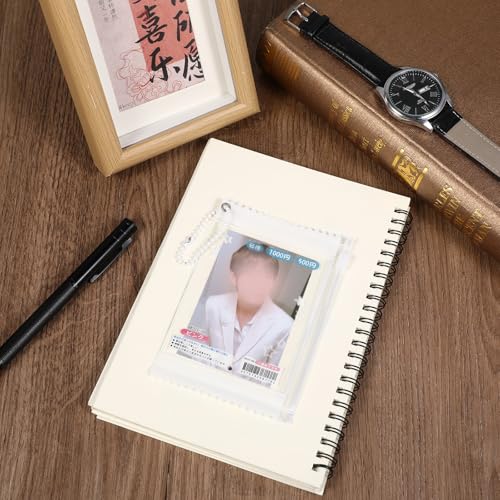 Cute Star Candy Photocard Holder Keychain - Durable PVC Design