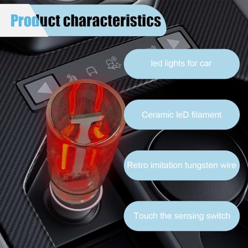 KITUREK USB LED Retro Atmosphere Light Plug-in Ambient Night Lamp Red
