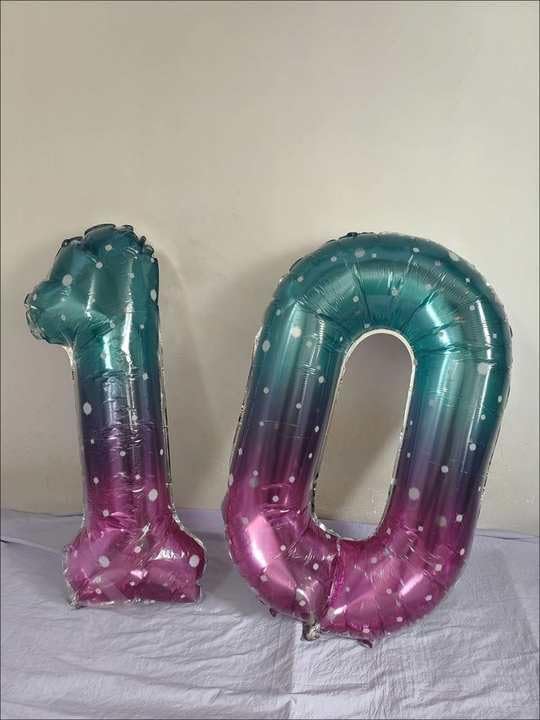 Starry Sky 40-Inch Number 2 Balloon - Sparkling 2nd Birthday Decoration for Toddlers & Kids
