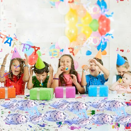 Purple Demon Birthday Party Supplies Set - 20 Paper Plates & 20 Napkins