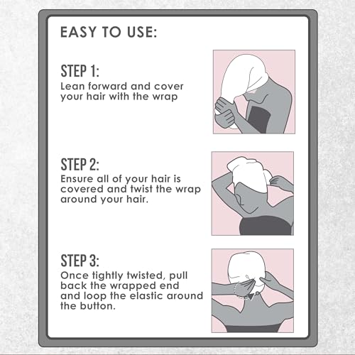 Expressions Pink Microfiber Hair Towel - Ultra-Absorbent & Frizz-Free
