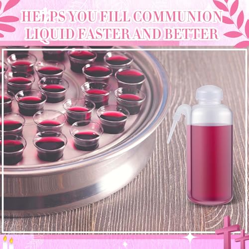 Jingmore Communion Filler Squeeze Bottle 17 oz with Side Spout - Religious Service Supplies