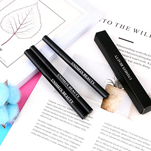 UNIMEIX Waterproof Liquid Eyeliner Pen - 12H Long-Lasting Black Eye Liner