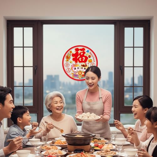 20pcs Year of the Snake Window Stickers for Chinese New Year 2026