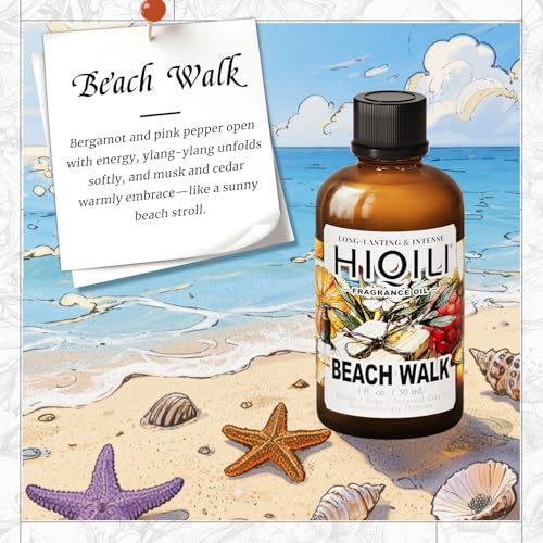 Beach Walk Fragrance Oil - Fruity Floral Scent for Diffuser - 1 Fl Oz