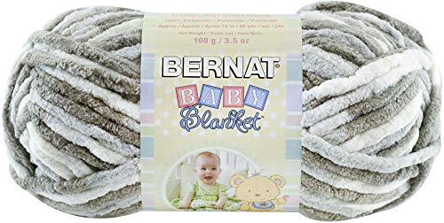 Bernat Baby Blanket Yarn - Super Bulky Chenille 3.5 oz - Little Sand Castles