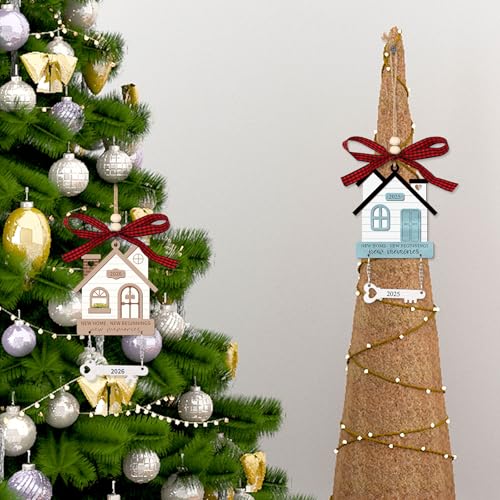 2025 Wooden House Ornament - New Home Keepsake Gift