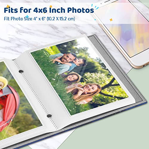 Fintie Starry Sky Photo Album 4x6 Photos - Small Wallet Style, 52 Pockets, Waterproof PU Leather