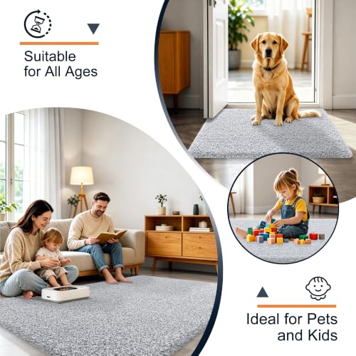 OLANLY Microfiber Bath Rug 24x16 - Ultra Soft, Non-Slip & Quick Dry