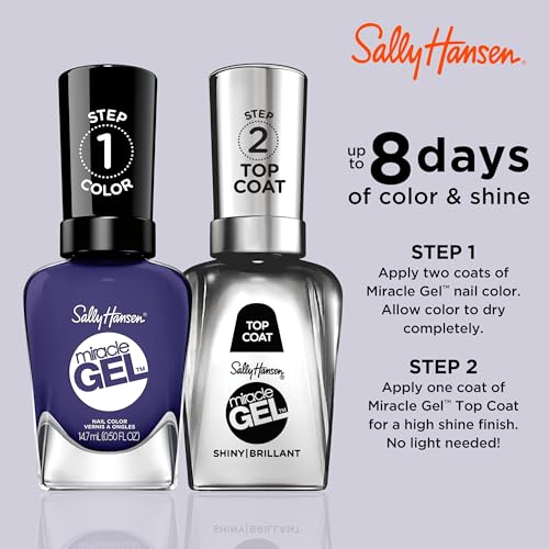 Sally Hansen Miracle Gel Nail Polish - 605 Desert Reign Dark Purple