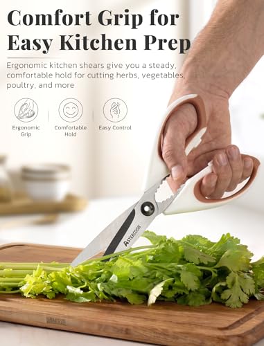 Astercook Heavy Duty Kitchen Scissors 3 Pack - Stainless Steel Shears