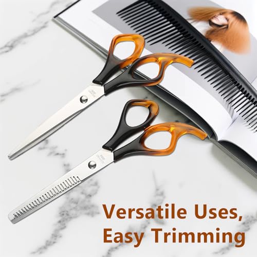 Jaasuee Professional Hairdressing Scissors & Thinning Shears Kit 6.88 Inch