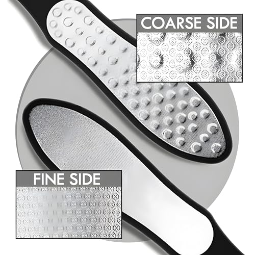 3-in-1 Large Stainless Steel Foot File & Callus Remover for Cracked Heels