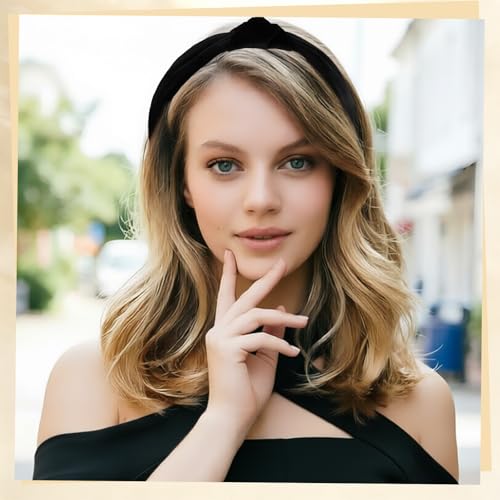 Esitrormi 6-Piece Velvet Knotted Headbands Non-Slip Hair Accessories