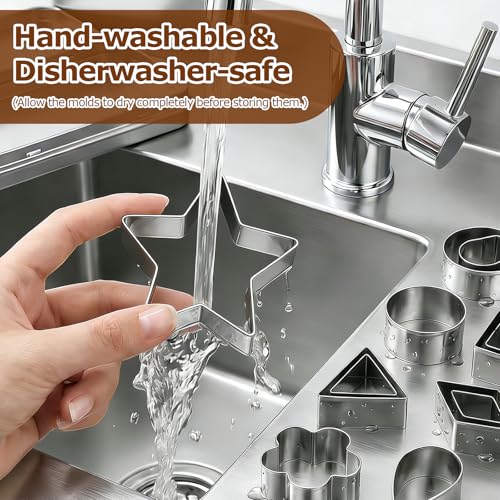 30Pcs Mini Geometric Cookie Cutter Set - Stainless Steel Baking Tools