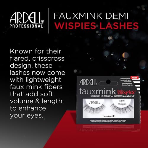 Ardell Faux Mink Demi Wispies False Eyelashes - Natural Wispy Lashes