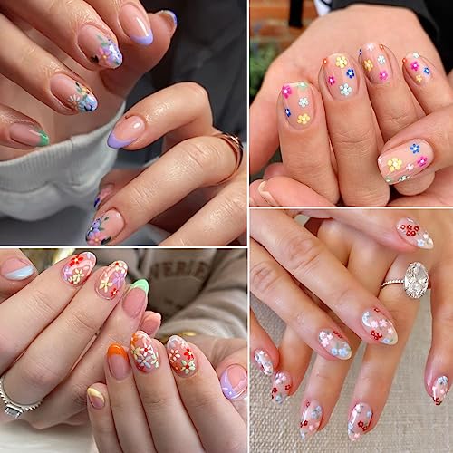 30 Sheets Floral Nail Art Stickers 3D Self-Adhesive Flower Decals