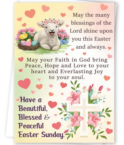 Christian Easter Blessings Card for Family & Friends - FANCYLUCKY