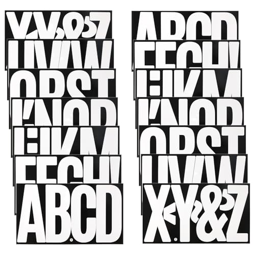 Large Vinyl Letter Stickers - 76 Waterproof Uppercase Letters