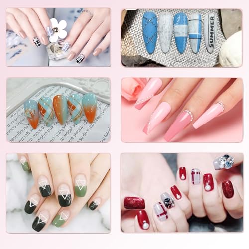 Dual-Ended Nail Art Dotting Tools & Silicone Sculpting Pens Set 5PCS