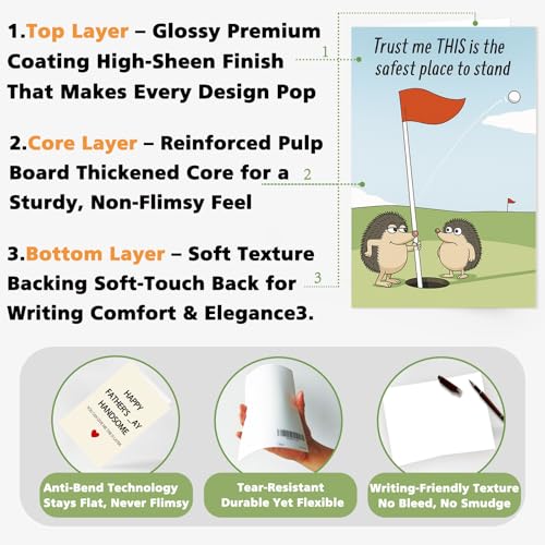 Funny Golf Birthday Card for Men & Women | Hilarious Gift