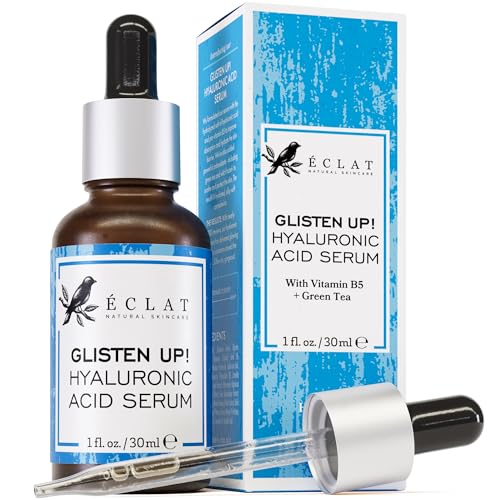 Eclat Skincare Hydrating Hyaluronic Acid Serum 2.5% with Vitamin B5 1 Fl Oz