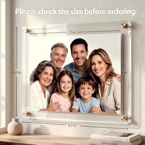 Kalami 5x7 Acrylic Wall Mount Picture Frame - Self Adhesive