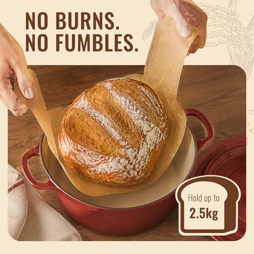 BlissBoard Disposable Sourdough Parchment Paper Sling - 30 Pcs