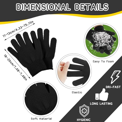 Sibba 3-Piece Exfoliating Body Scrubber & Bath Glove Set