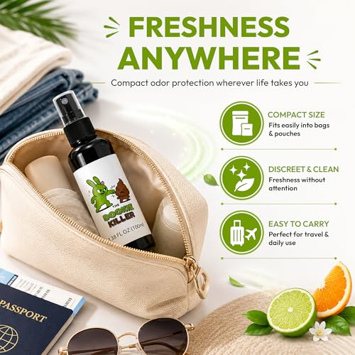 The Dookie Killer Pre-Poop Toilet Spray, 100ml Lemongrass Deodorizer