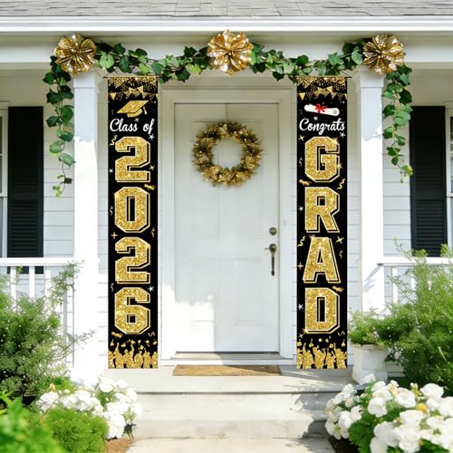 Class of 2026 Graduation Banner - Congrats Grad Outdoor Decor