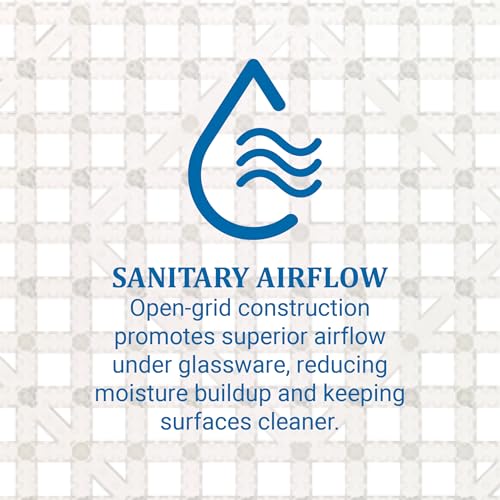 San Jamar Versa-Mat Interlocking Sanitary Bar Mat - Clear, 1 Pack