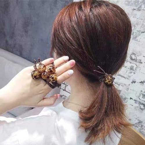 8 PCS Pearl Ponytail Holders Elastic Hair Ties for Women