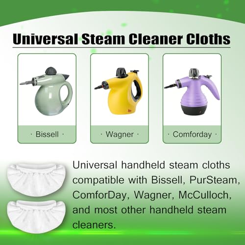 Snowlily 16-Pack Microfiber Cleaning Pads for Handheld Steam Cleaners