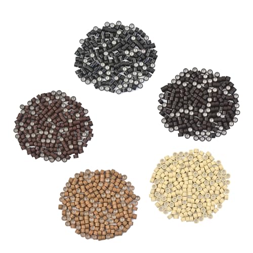 Silicone Lined Micro Links Hair Extension Beads 4.0mm Dark Blonde 200 Pcs