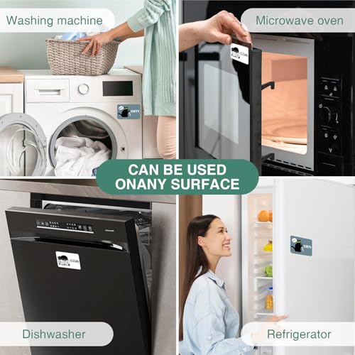 Funny Cat Dishwasher Magnet - Clean Dirty Indicator, Durable Kitchen Decor