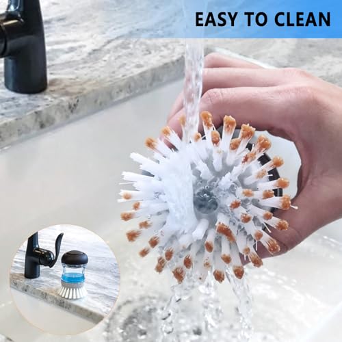 Gray 4 Pack Dish Brush Refill Heads for OXO Soap Dispensing Dish Scrubber