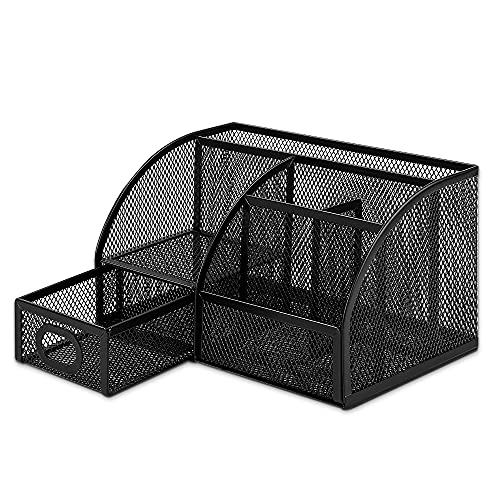 Amazon Basics Mesh Pen Holder - Durable Desktop Organizer