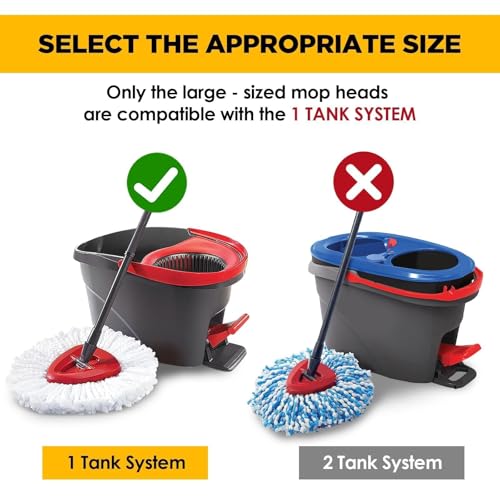 O-Cedar Spin Mop Replacement Heads, 6-Pack Microfiber Refills