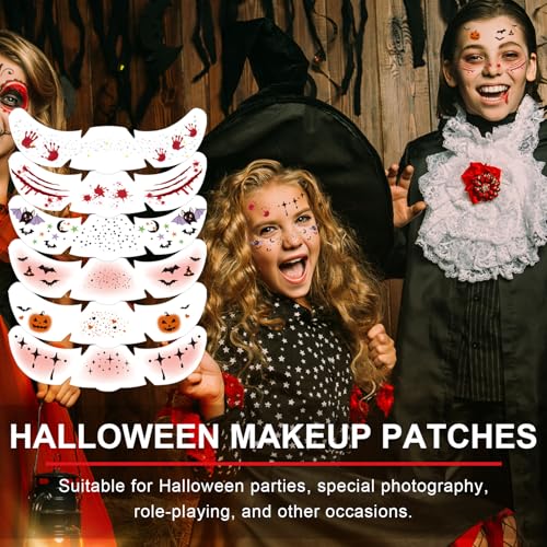 LemonSac 6Pcs Glitter Freckles Face Tattoo Waterproof Sparkle Makeup